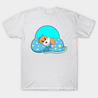 Hamster at Sleeping with Blanket T-Shirt